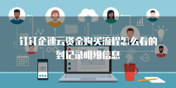 钉钉企速云资金购买流程怎么看的到记录明细信息