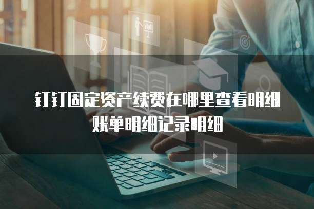 钉钉固定资产续费在哪里查看明细账单明细记录明细