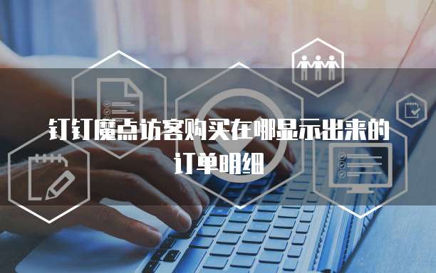 钉钉魔点访客购买在哪显示出来的订单明细