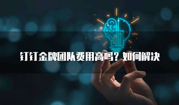 钉钉金牌团队费用高吗?如何解决