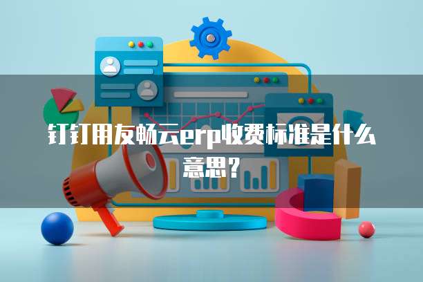钉钉用友畅云erp收费标准是什么意思?