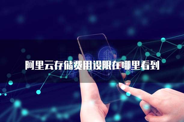 阿里云存储费用设限在哪里看到