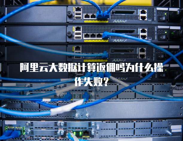 阿里云大数据计算返佣吗为什么操作失败?