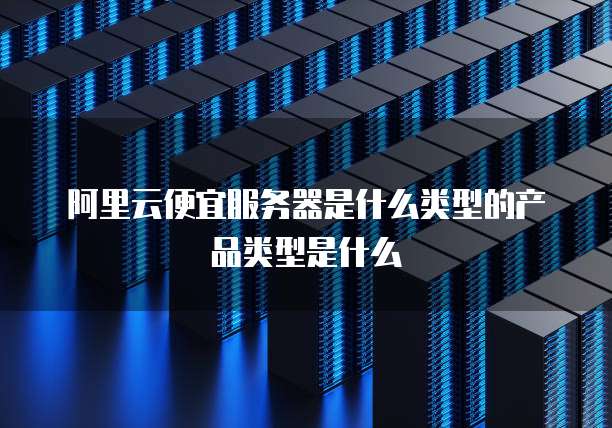 阿里云便宜服务器是什么类型的产品类型是什么