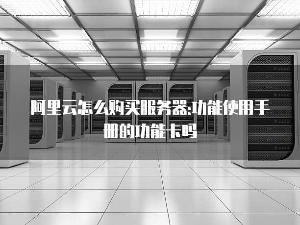 阿里云怎么购买服务器:功能使用手册的功能卡吗