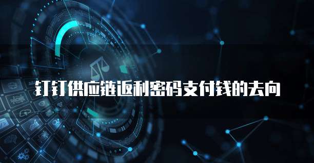 钉钉供应链返利密码支付钱的去向