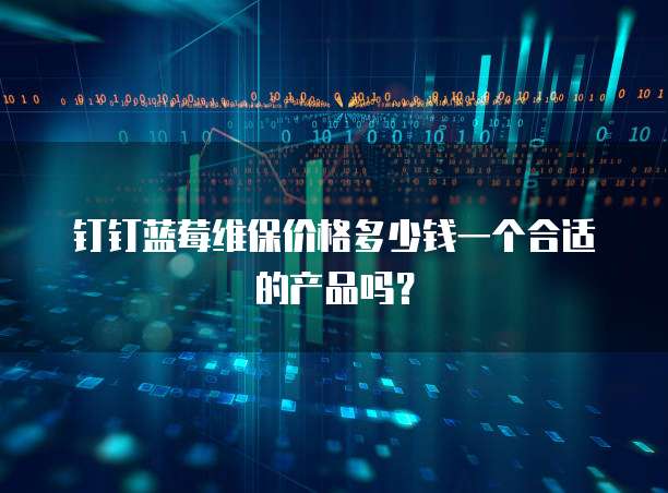 钉钉蓝莓维保价格多少钱一个合适的产品吗?