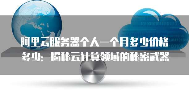 阿里云服务器个人一个月多少价格多少:揭秘云计算领域的秘密武器