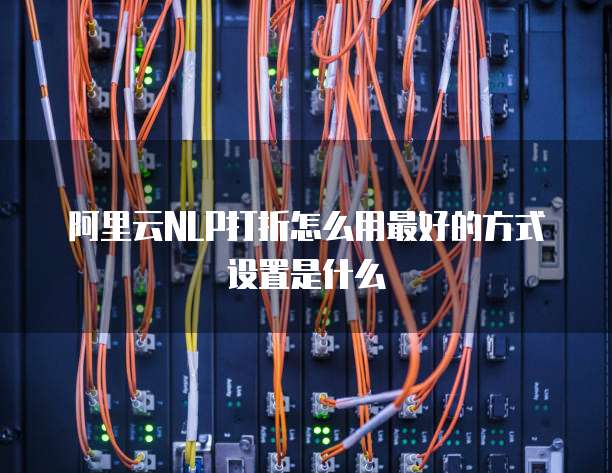 阿里云NLP打折怎么用最好的方式设置是什么