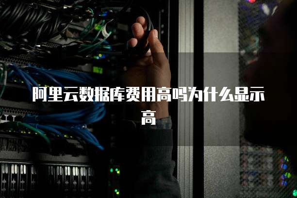 阿里云数据库费用高吗为什么显示高