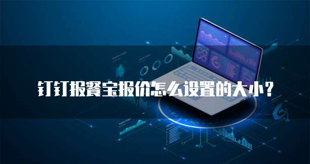 钉钉报餐宝报价怎么设置的大小?