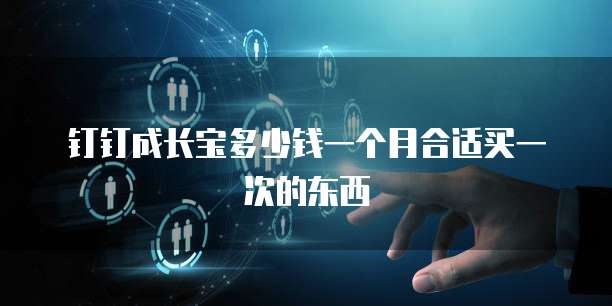 钉钉成长宝多少钱一个月合适买一次的东西