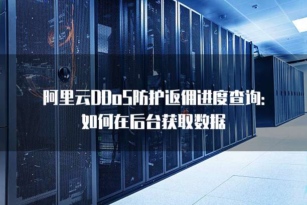 阿里云DDoS防护返佣进度查询:如何在后台获取数据