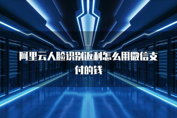 阿里云人脸识别返利怎么用微信支付的钱