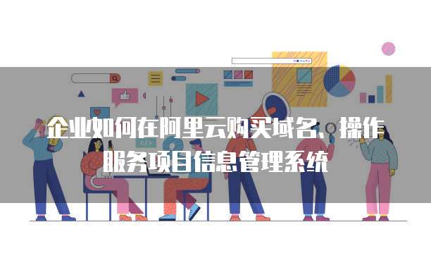 企业如何在阿里云购买域名、操作服务项目信息管理系统