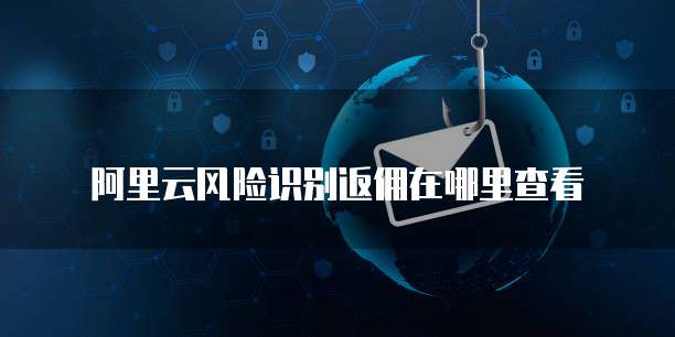 阿里云风险识别返佣在哪里查看