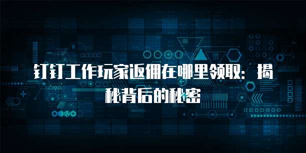 钉钉工作玩家返佣在哪里领取:揭秘背后的秘密