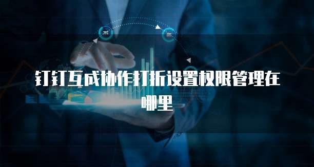钉钉互成协作打折设置权限管理在哪里