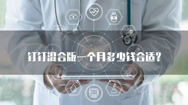 钉钉混合版一个月多少钱合适?