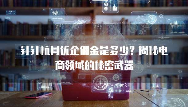 钉钉杭网优企佣金是多少？揭秘电商领域的秘密武器
