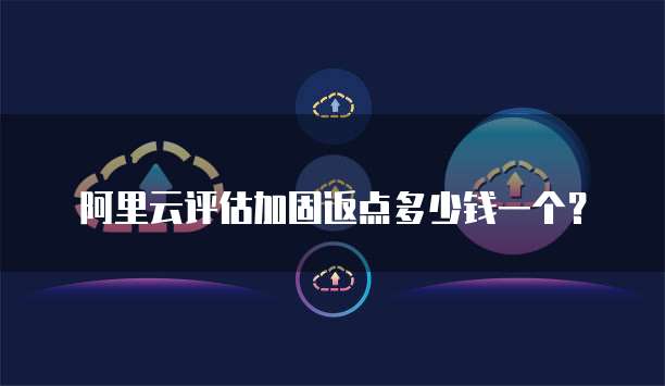 阿里云评估加固返点多少钱一个?