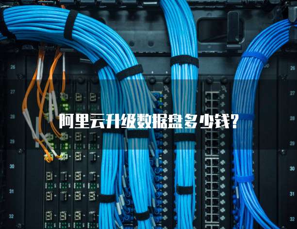 阿里云升级数据盘多少钱？