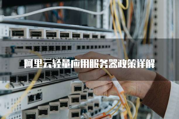 阿里云轻量应用服务器政策详解
