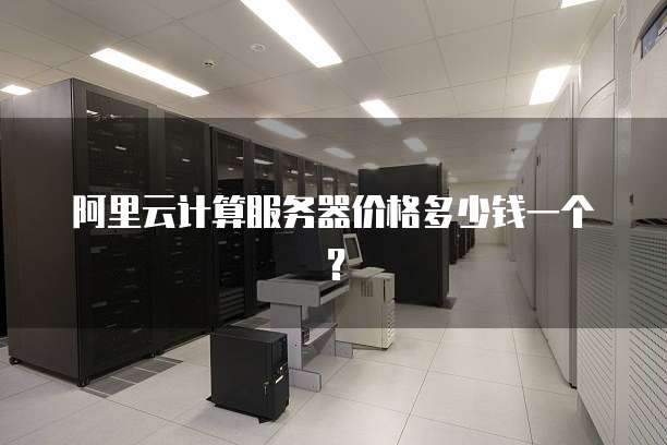 阿里云计算服务器价格多少钱一个?