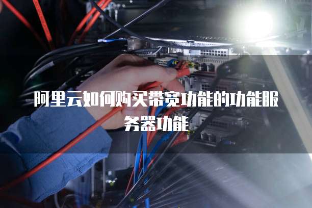 阿里云如何购买带宽功能的功能服务器功能