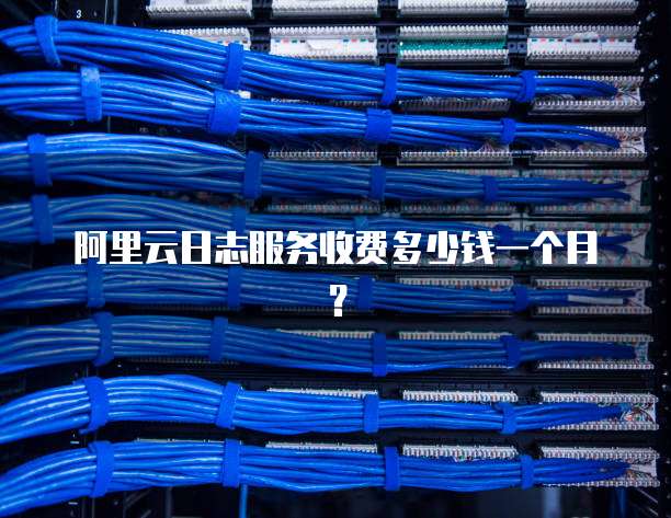 阿里云日志服务收费多少钱一个月?