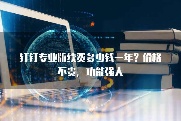 钉钉专业版续费多少钱一年?价格不贵,功能强大