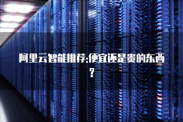 阿里云智能推荐:便宜还是贵的东西?