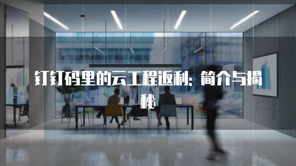 钉钉码里的云工程返利: 简介与揭秘