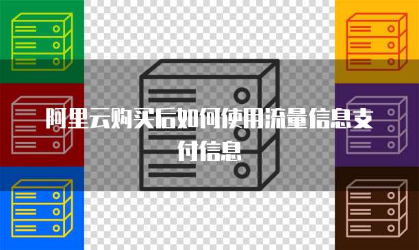 阿里云购买后如何使用流量信息支付信息