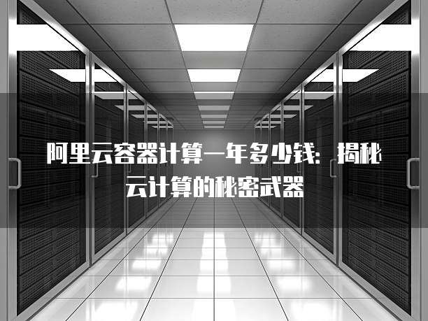 阿里云容器计算一年多少钱:揭秘云计算的秘密武器