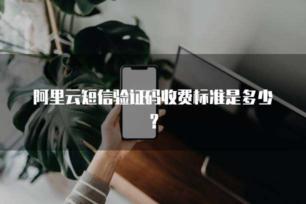 阿里云短信验证码收费标准是多少？
