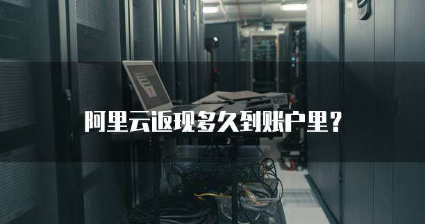 阿里云返现多久到账户里？
