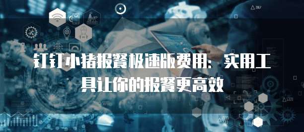 钉钉小猪报餐极速版费用：实用工具让你的报餐更高效