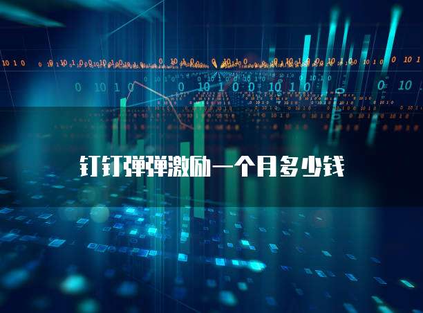 钉钉弹弹激励一个月多少钱