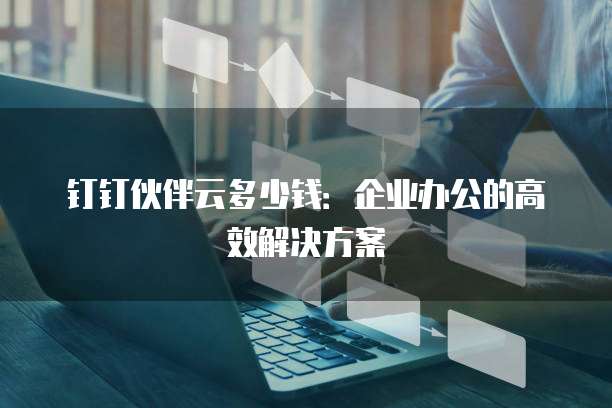 钉钉伙伴云多少钱:企业办公的高效解决方案