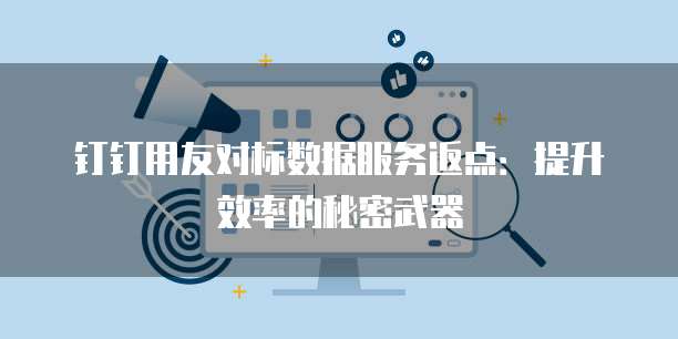 钉钉用友对标数据服务返点:提升效率的秘密武器