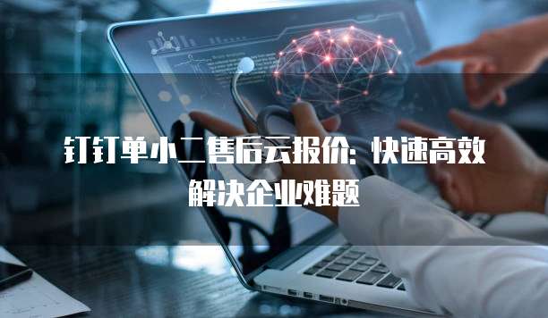 钉钉单小二售后云报价: 快速高效解决企业难题