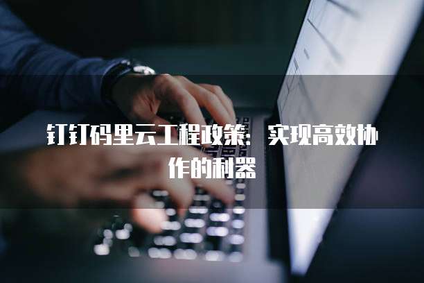 钉钉码里云工程政策:实现高效协作的利器