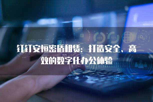 钉钉安恒密盾租赁:打造安全、高效的数字化办公体验