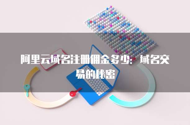 阿里云域名注册佣金多少:域名交易的秘密