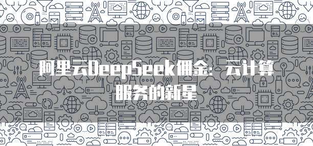 阿里云DeepSeek佣金：云计算服务的新星