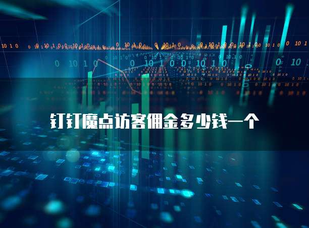 钉钉魔点访客佣金多少钱一个