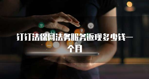 钉钉法保网法务服务返现多少钱一个月