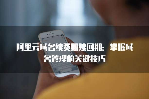 阿里云域名续费期赎回期:掌握域名管理的关键技巧
