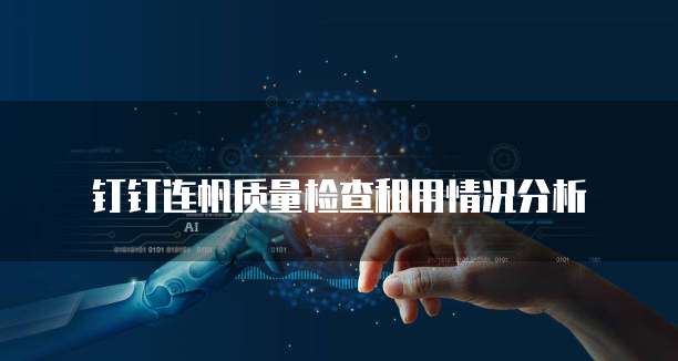 钉钉连帆质量检查租用情况分析